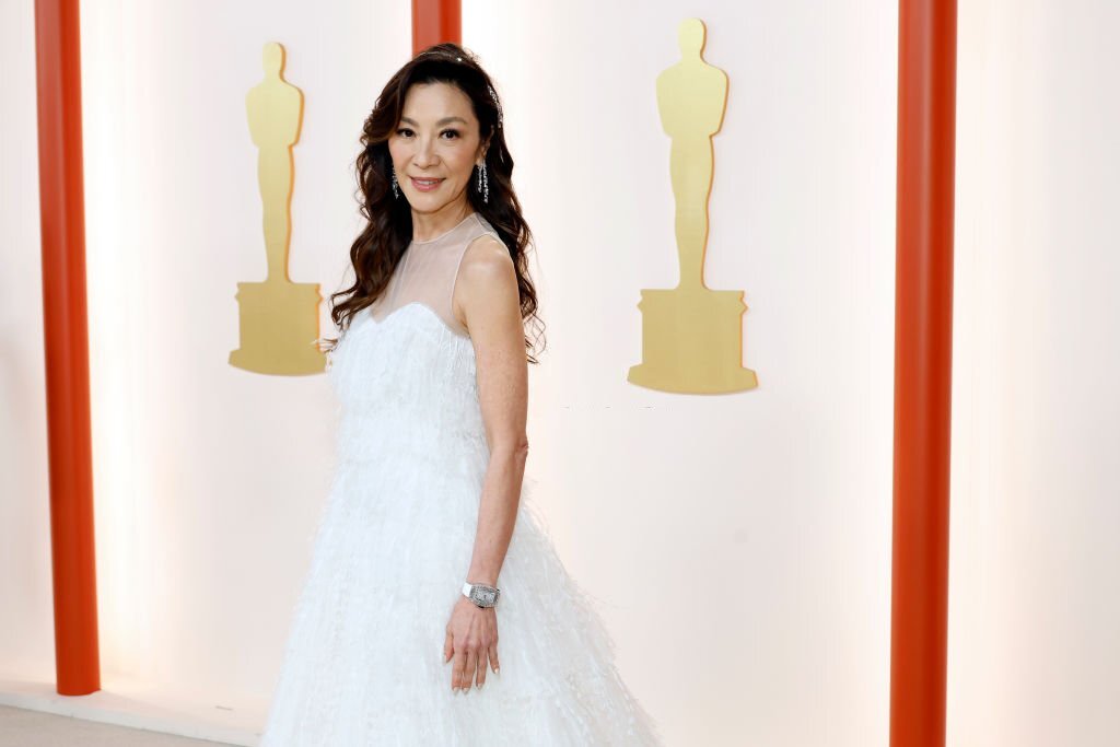HOLLYWOOD, CALIFORNIA - MARCH 12: Michelle Yeoh attends the 95th Annual Academy Awards on March 12, 2023 in Hollywood, California. (Photo by Mike Coppola/Getty Images)