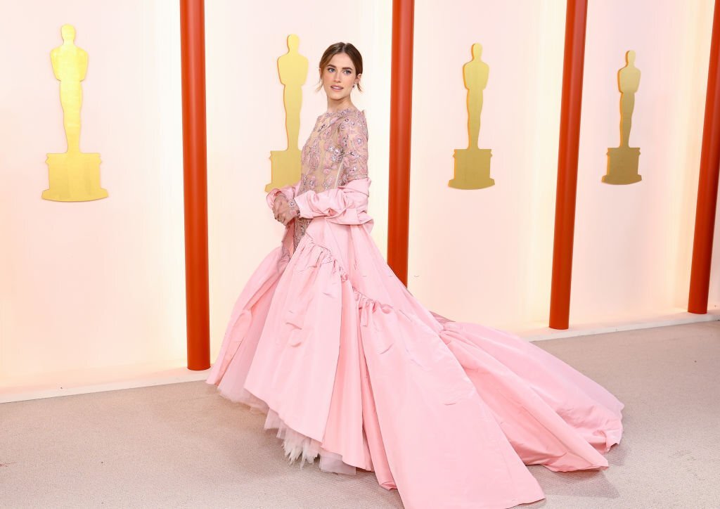 HOLLYWOOD, CALIFORNIA - MARCH 12: Allison Williams attends the 95th Annual Academy Awards on March 12, 2023 in Hollywood, California. (Photo by Arturo Holmes/Getty Images )